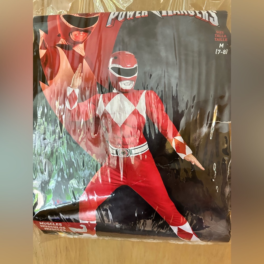 Mighty Morphing Power Rangers Red Ranger Costume kids